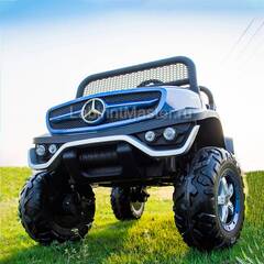 Детский электромобиль "Mercedes" UNIMOG синий