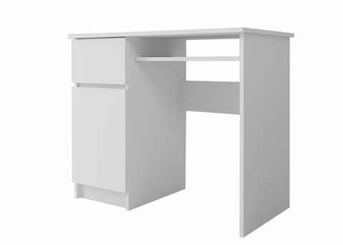 стол письменный МОРИ МС-1 ЛЕВЫЙ (белый)