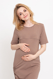 Платье для беременных и кормящих 15974 мокко