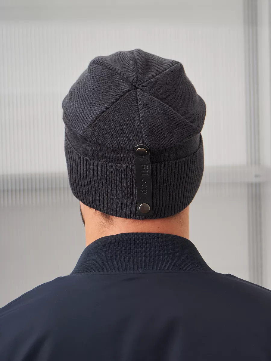 Шапка бини зимняя весенняя с флисом