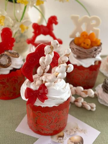 Мини-куличи детские с цукатами 7см