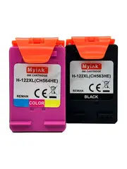 Комплект картриджей Myink 122XL (CH563HE/CH564HE black+color) для принтера HP DeskJet 1050/2050