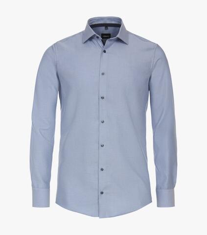 VENTI Modern Fit Сорочка хлопковая в мелкий узор с технологией Easy Care
