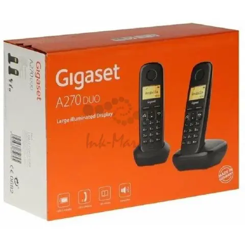 Радио-телефон Dect Gigaset A270 Duo черный (в комплекте 2 трубки) АОН