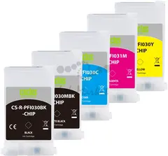 Картридж перезаправляемый струйный Cactus CS-R-PFI031SET-CHIP черный/черный матовый/голубой/желтый/пурпурный 5шт.упак. для Canon imagePROGRAF TM-240/340 — фото 2
