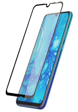 Защитное стекло 9H полный клей Full Glue для Huawei P Smart 2019 (Черная рамка)