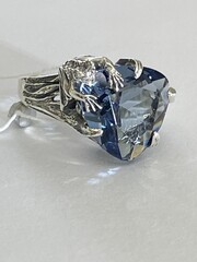 Лягушка  (кольцо из серебра)