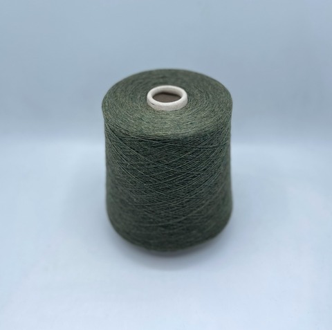 Бобинная пряжа (пр.Италия),1500м/100 гр. 80%шерсть, 20%полиамид, цвет-Полынь,меланж,арт-31812