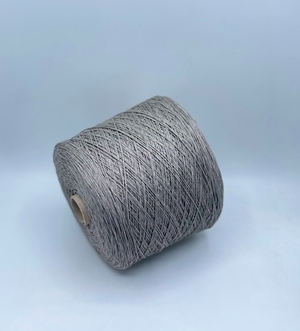 Бобинная пряжа (пр.Италия), art.Cotone, 350м/100 гр. 100%Хлопок, цвет-Речной жемчуг , арт.34784