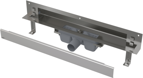 Spa - Дренажная система для монтажа в стену (Нержавеющая сталь глянцевая), арт. APZ5-EDEN-850 AlcaPlast
