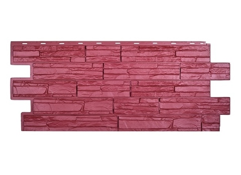 Фасадная панель Альпийская Скала - Красный