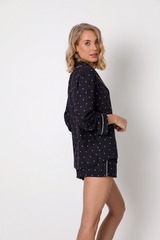 Пижама женская с шортами ARUELLE ANNE BLACK SS22