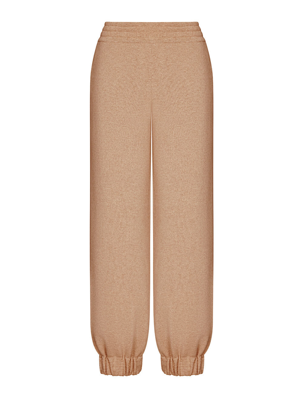 Женские брюки темно-бежевого цвета из 100% кашемира