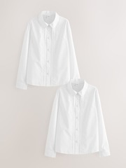 Рубашка школьная для девочки Next Q76-822, 2 шт., Белый