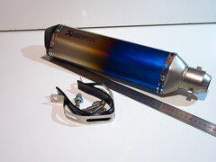 Глушитель Akrapovic 51 мм 470 мм синий