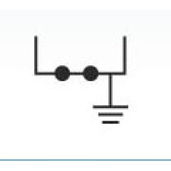 Клеммы заземления 2 штекерных соединения 2,5mm2/8kV