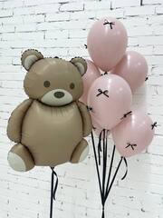 Набор шаров для девушки №432 мишка медведь