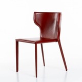 Стул Austin, кожа ретро красный