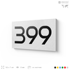 Номер на дверь 399, табличка на дверь для офиса, квартиры, кабинета, аудитории, склада, белая 120х70 мм, Айдентика Технолоджи
