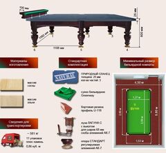 Бильярдный стол для русской пирамиды 