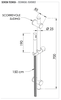 Remer 317G317MM Душевая стойка с ручным душем и шлангом Remer 317G317MM