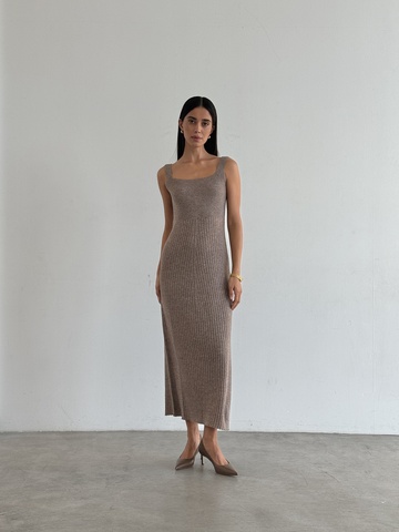 Платье SORAYA, бежевый меланж