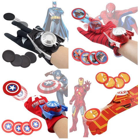 Перчатки супергероев стреляющие дисками — Gloves superheroes
