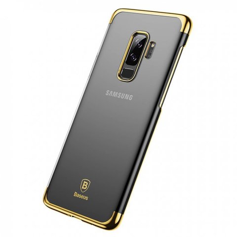 Силиконовый чехол Baseus Glitter Case PC для Samsung Galaxy S9 Plus (Золотой)