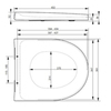 TOTO CF Сиденье 361x432x52мм, для унитаза CW132Y, цвет: белый (снято с пр-ва) VC130