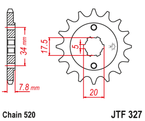 Звезда ведущая JTF327-15