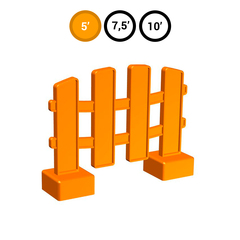 Элемент заборчика оранжевый для GigaBloks