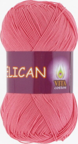 Пряжа Pelican (Vita cotton) 3972 Розовый коралл