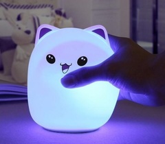 Мягкий силиконовый ночник Котик Cute Cat led лампа