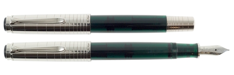 Ручка перьевая Pelikan Souverän® Precious Metals M425, Dark-Green Transparent ST, F (945147)