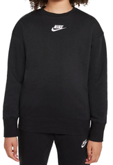 Теннисная толстовка для девочки Nike Sportswear Club Fleece - black/white