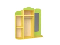 Шкаф детский с зеркалом С-21 (ЛДСП Лайм, желтый)