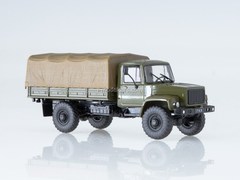 GAZ-3308 Sadko flatbed awning khaki 1:43 DeAgostini Auto Legends USSR Trucks #26