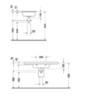 Duravit  Starck 3 Раковина  для мебели 1050х480 мм с 1 отв под смеситель, с переливом, цвет белый  304100000