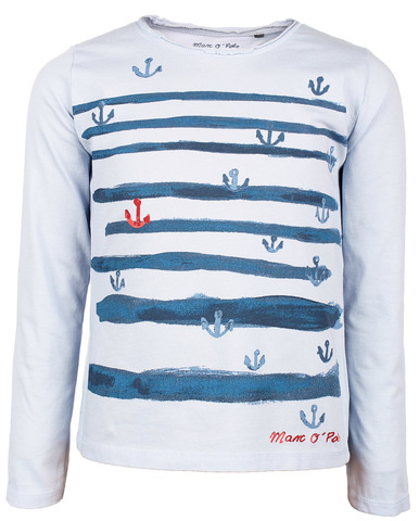 Нежно-голубой лонгслив Marc O'Polo