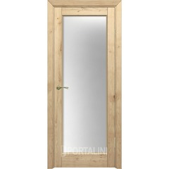 Купить Межкомнатная дверь массив дуба Порталини 5 остекление 1