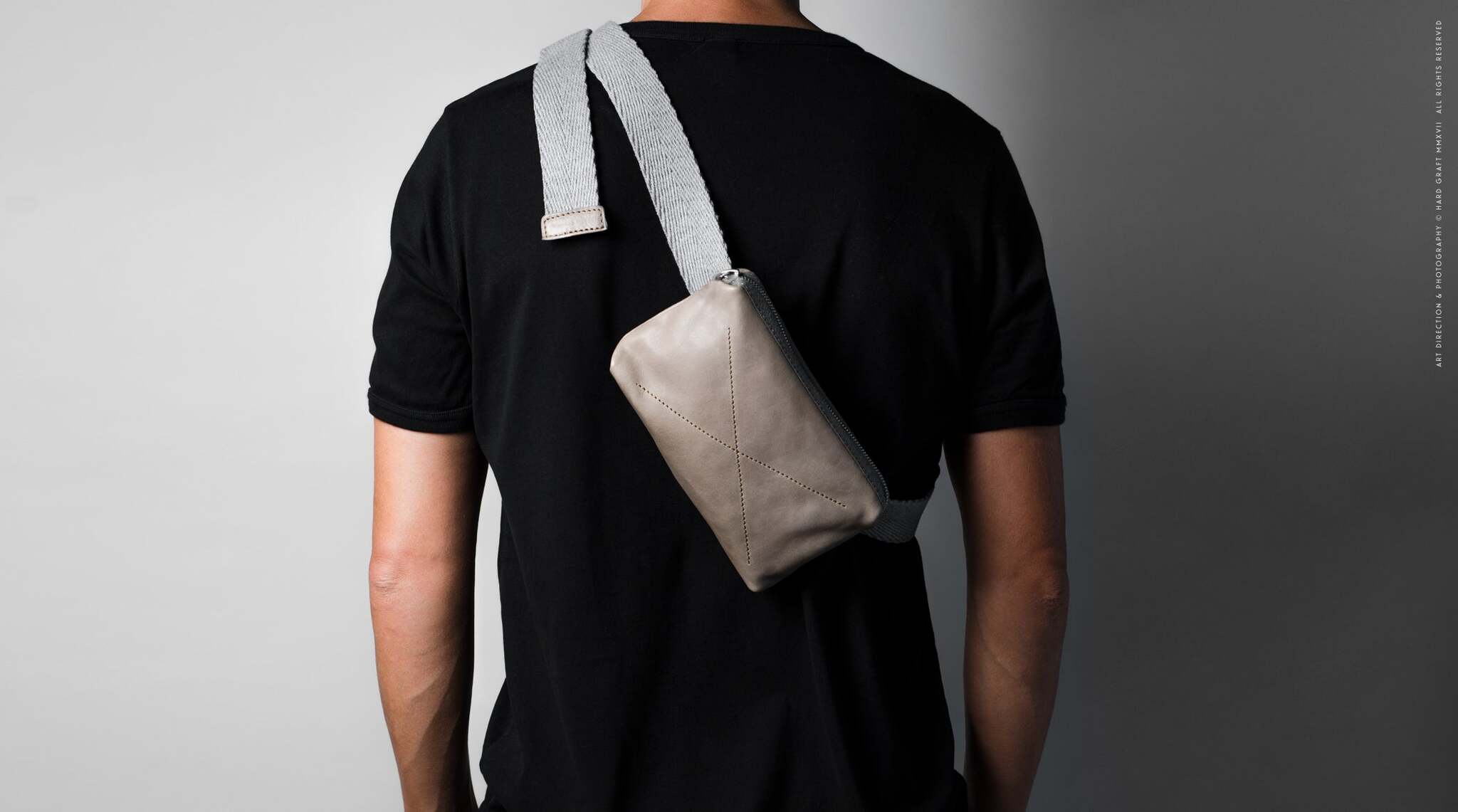 Hard Graft One Off Grey — наплечная сумка