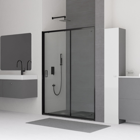 RGW 32091414-14 Душевая дверь RGW CL-14B Чёрный Прозрачное