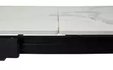 фото 4 Стол CORNER 120 GLOSS STATUARIO WHITE SOLID CERAMIC / BLACK, DISAUR на profcook.ru