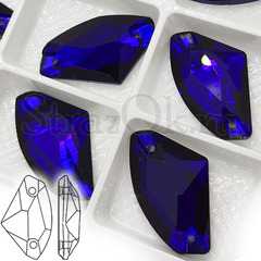 Купить пришивные стразы DeLux Dark Indigo, темно-синие стразы Galactic в Москве