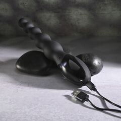 Черный анальный вибростимулятор Backdoor Baton - 24,1 см. - 