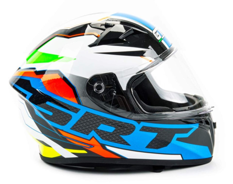 Шлем (интеграл) GTX 578 черно/белый/оранжевый XL