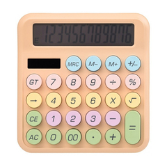 Калькулятор настольный YGANO 12 Bit, двойное питание, 12-разрядный, размер 15,4*14,6*2,6 см