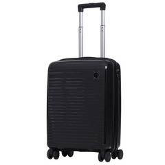 Чемодан полипропилен Черный ЛЮКС (S) 55х20х37 см/2,4 кг