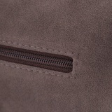 Сумка Саломея 1155 эко-замша серый шоколад