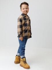 рубашка  для мальчика  КР 302538/коричневый 1038 Н015 к584